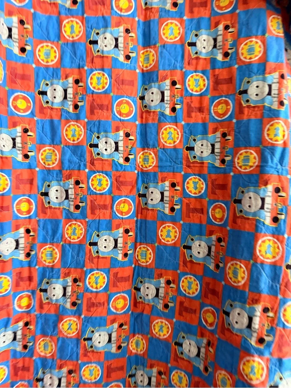 Thomas & Friends Blue & Red Plush Engine Throw Blanket